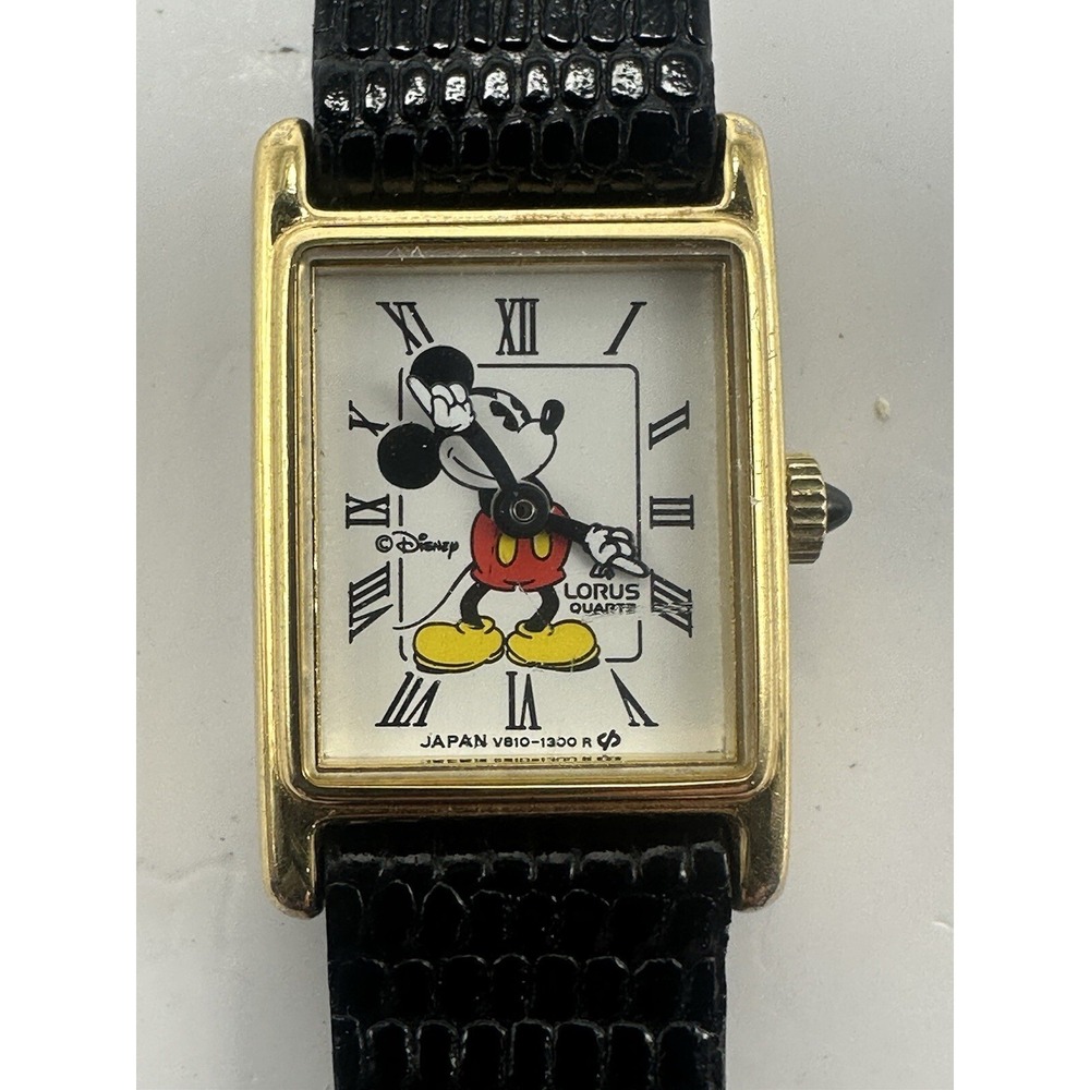 Lorus Vintage‎ Micky Mouse V810-5000 Ladies Watch 16MM 6.5" New Battery Q